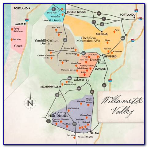 Willamette Valley Wine Map Pdf