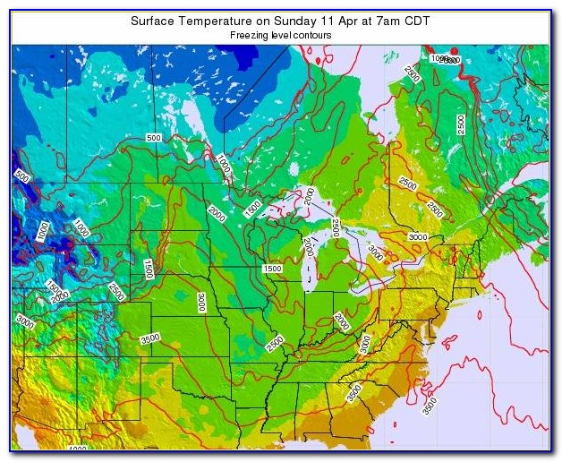 Wisconsin Weather Map Temperature