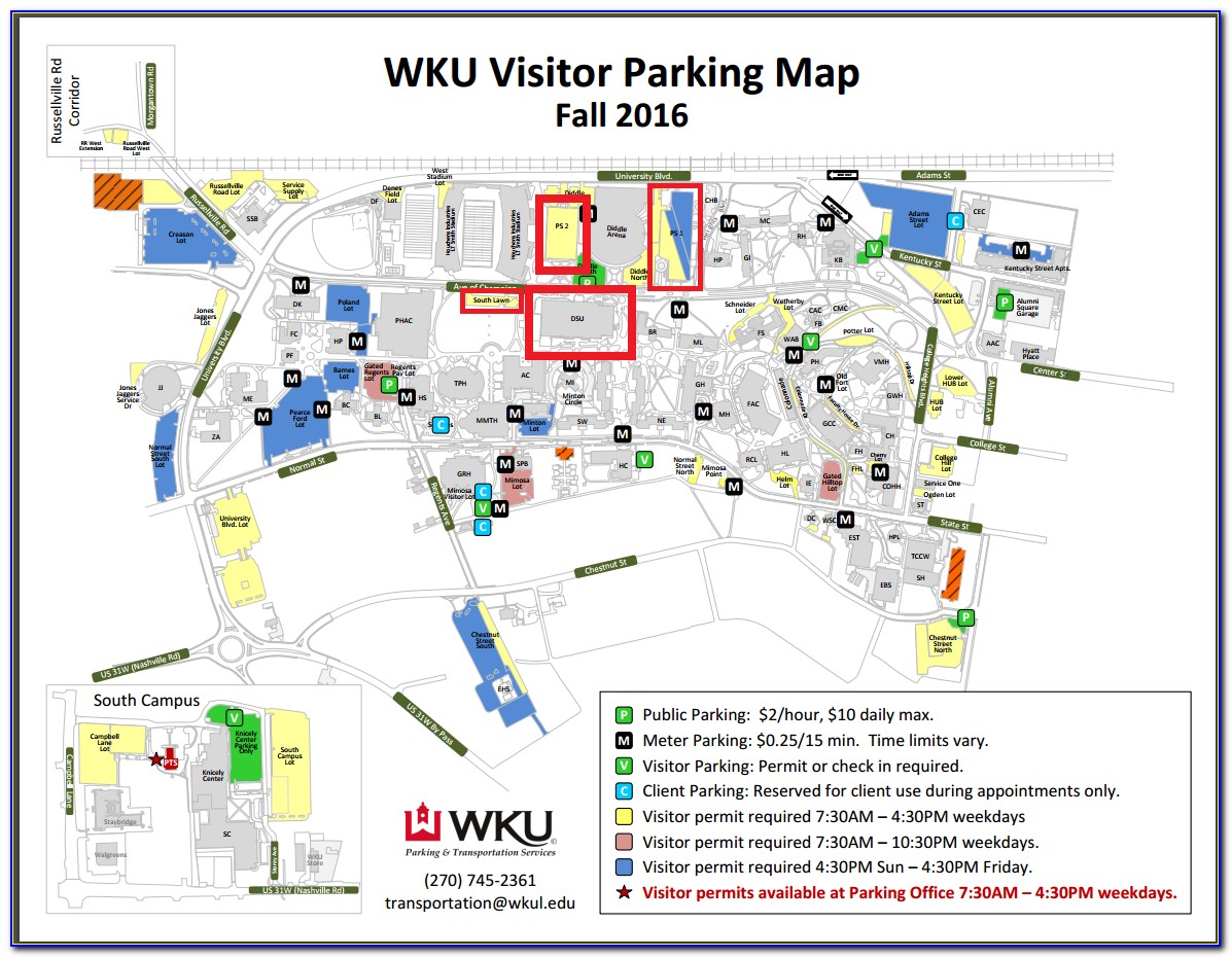 Wku Campus Map Parking