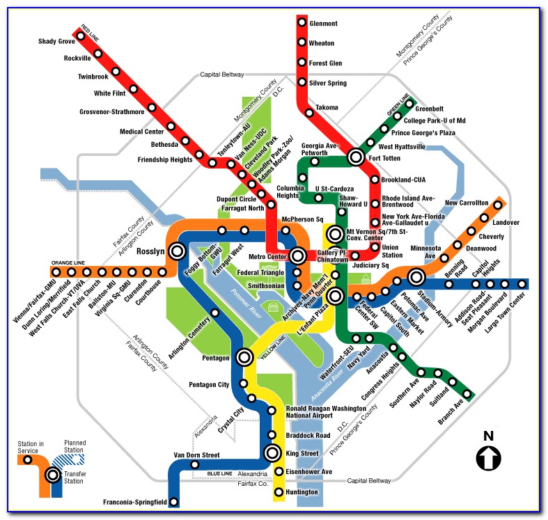 Wmata Metro Map Dc