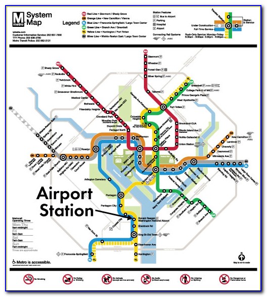 Wmata Metro Map Silver Line