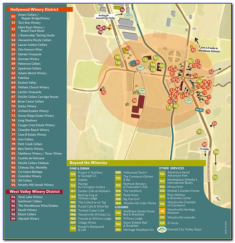Woodinville Wine Map