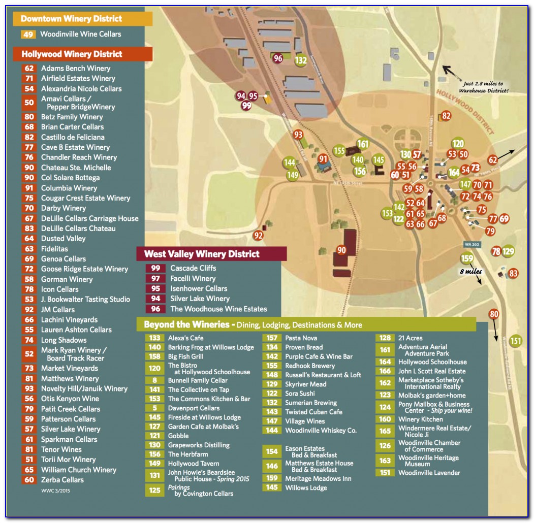 Woodinville Wineries Map