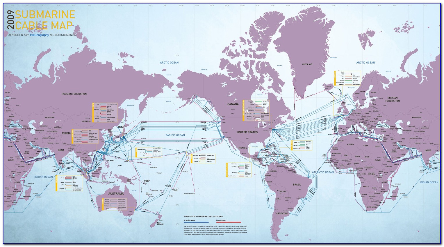 Worldwide Undersea Cable Map