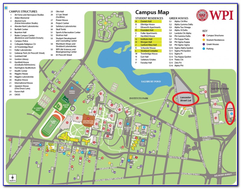 Wpi Campus Map 2018