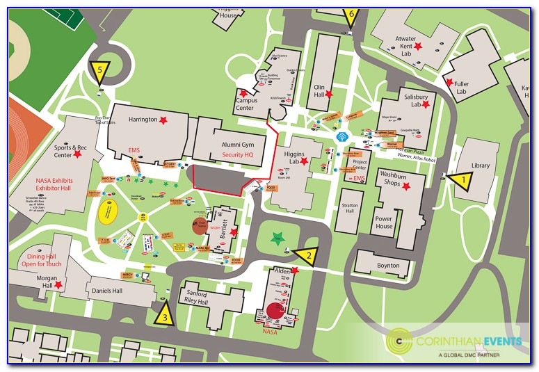 Wpi Worcester Campus Map