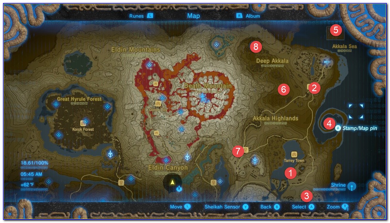 Zelda Botw Map Size Comparison