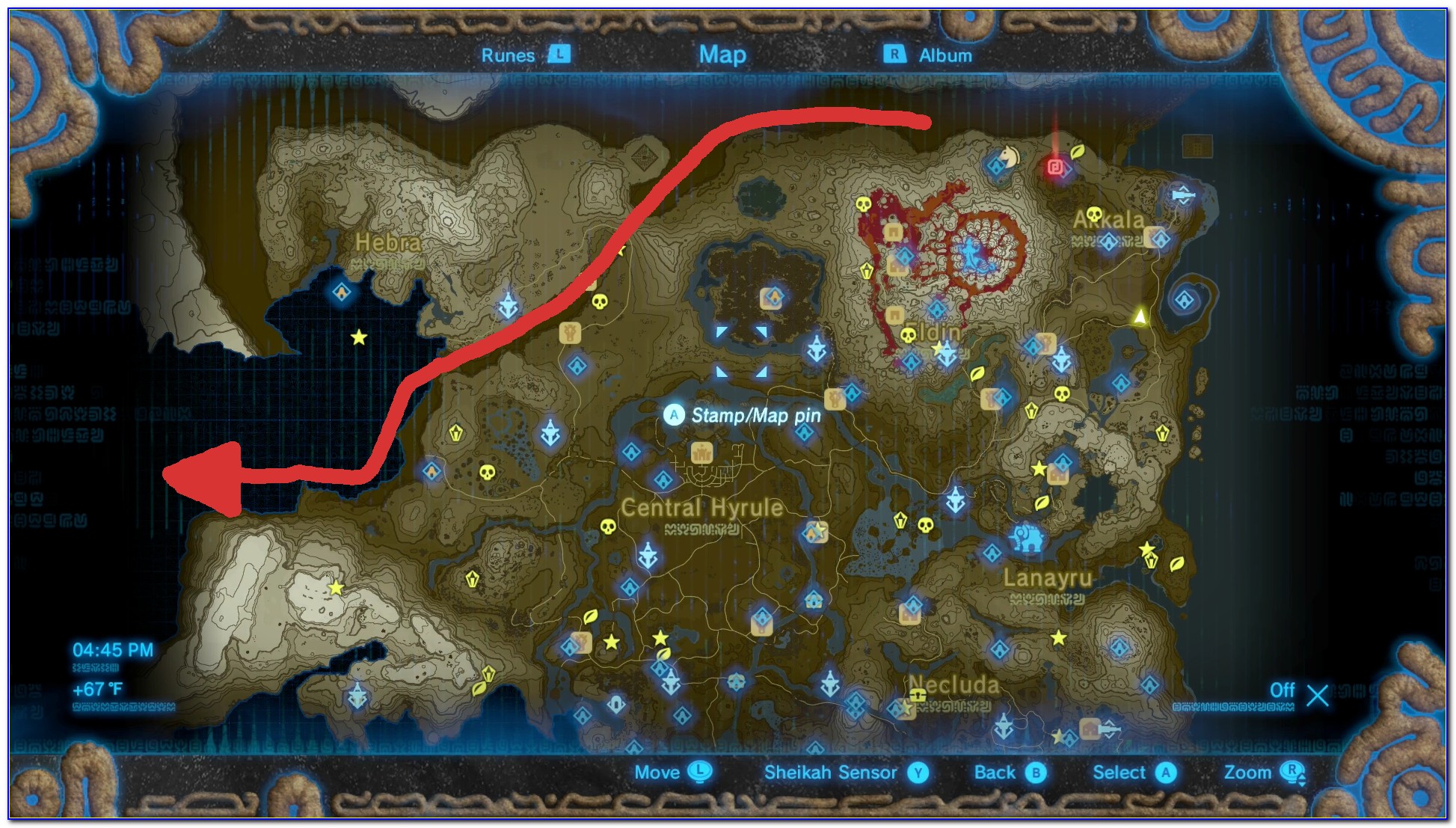 Zelda Breath Of The Wild Interactive Map Ign