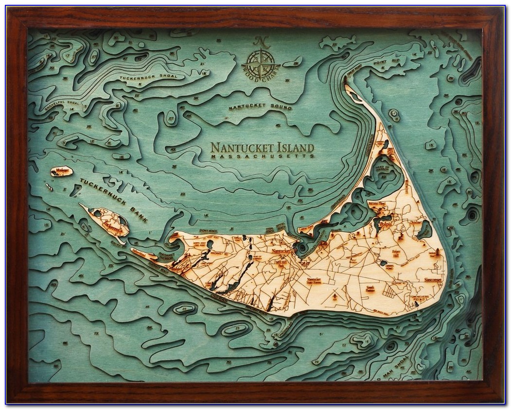 3d Nautical Wood Maps