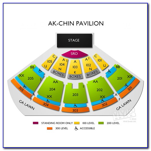 Ak Chin Pavilion Seating Map