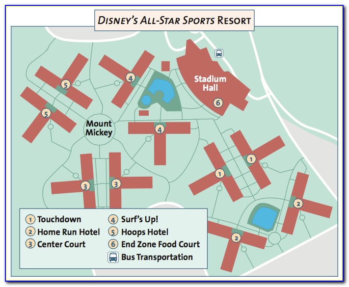 All Star Sports Building Map