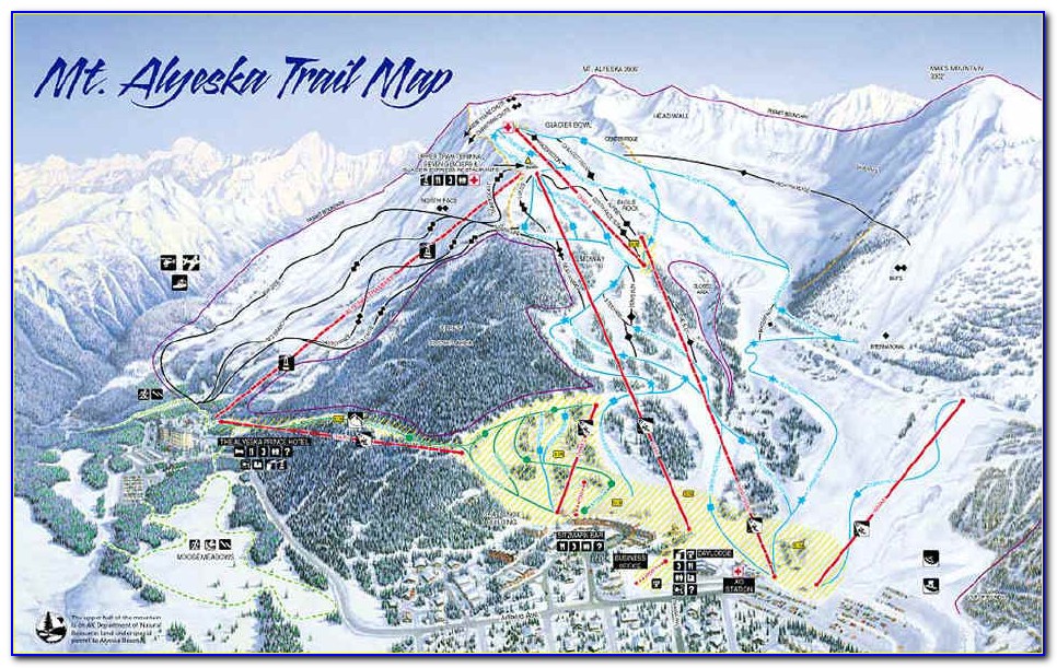 Alyeska Summer Trail Map
