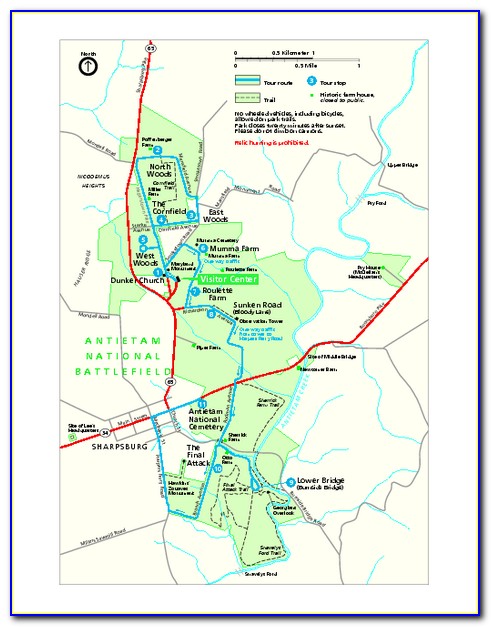 Antietam Battlefield Map Pdf