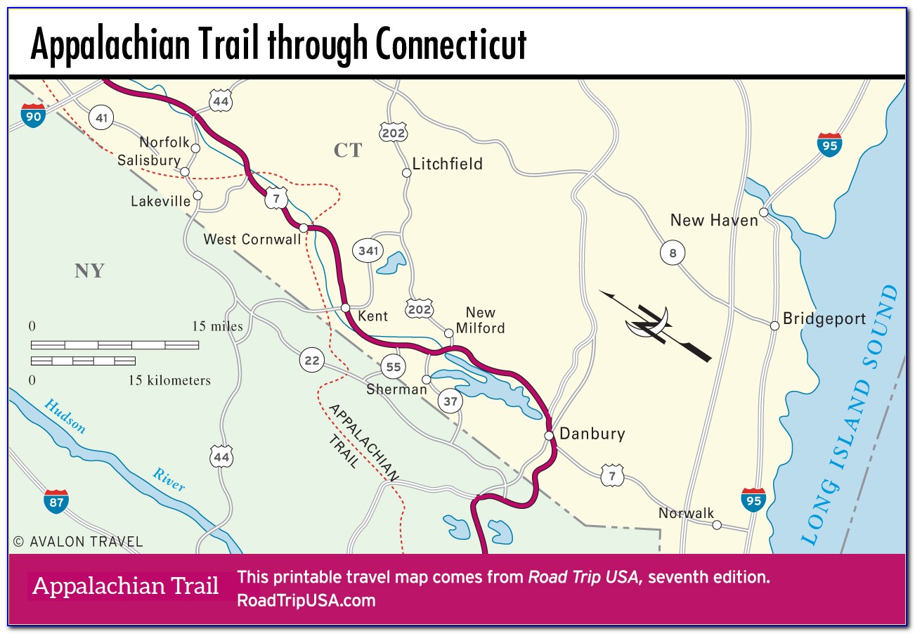 Appalachian Trail Ct Map