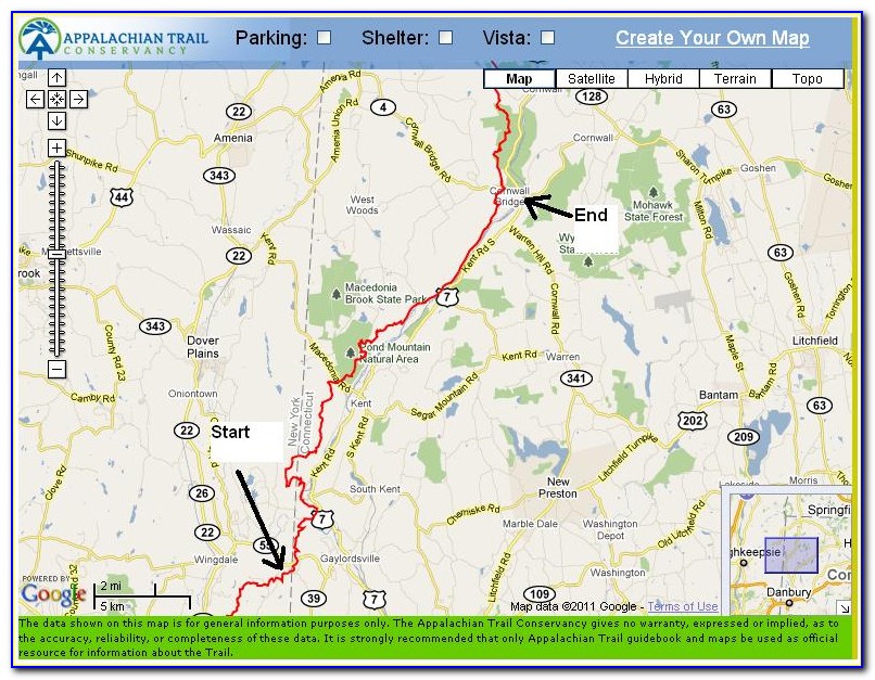 Appalachian Trail Ma Map