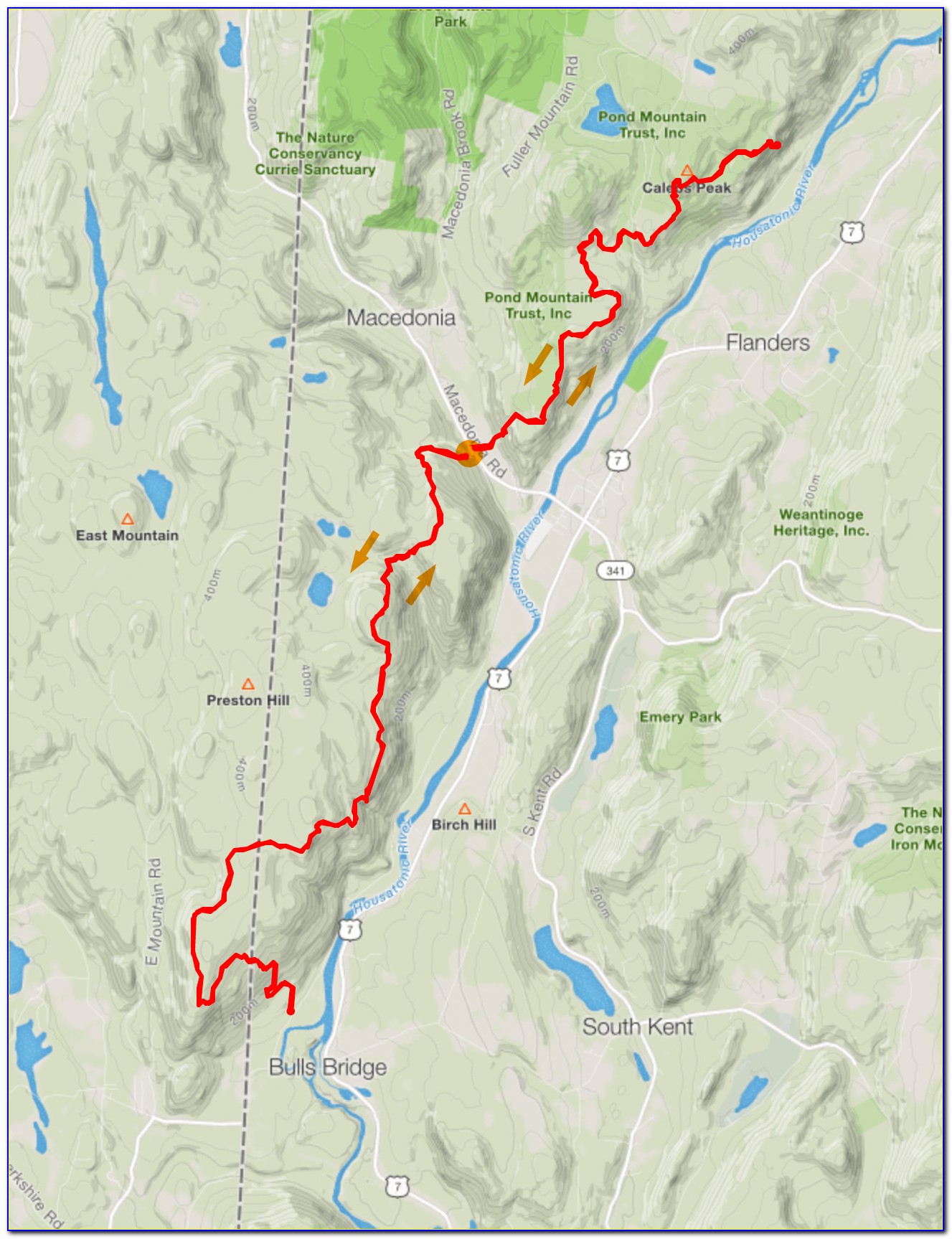 Appalachian Trail Map Ct Ma