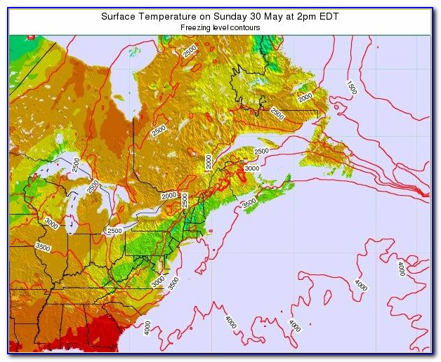 Augusta Maine Weather Map
