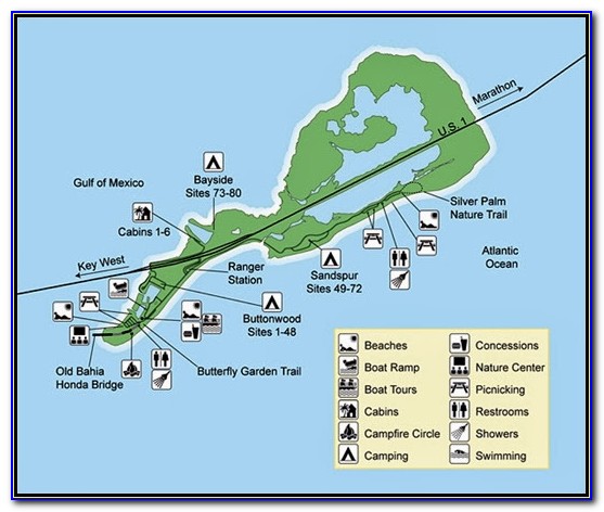 Bahia Honda State Park Beach Map