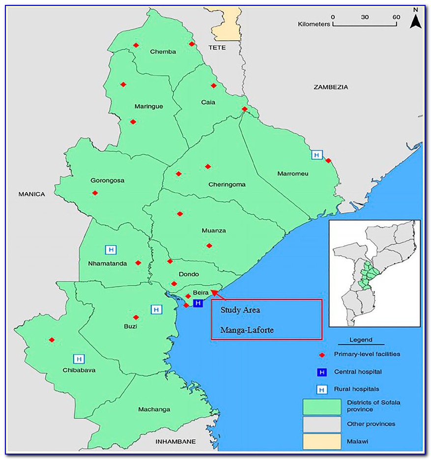 Beira Mozambique Map