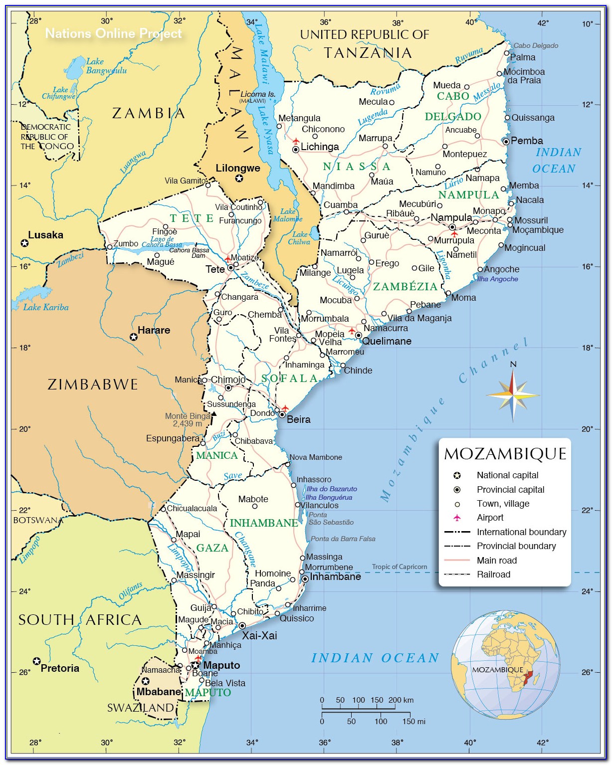 Beira Mozambique Mapa