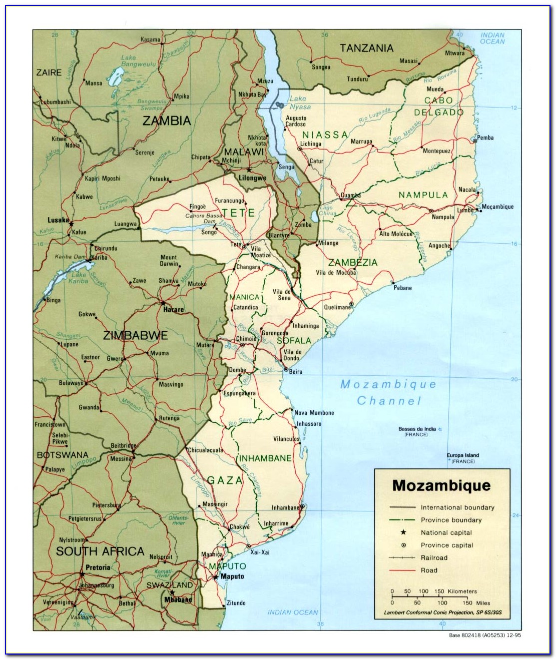 Beira Port Mozambique Map