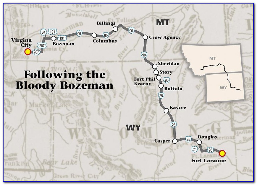 Bozeman Snowmobile Trail Map