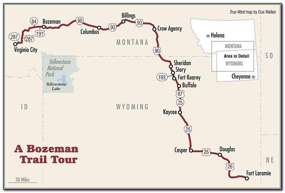 Bozeman Trail Campground Map