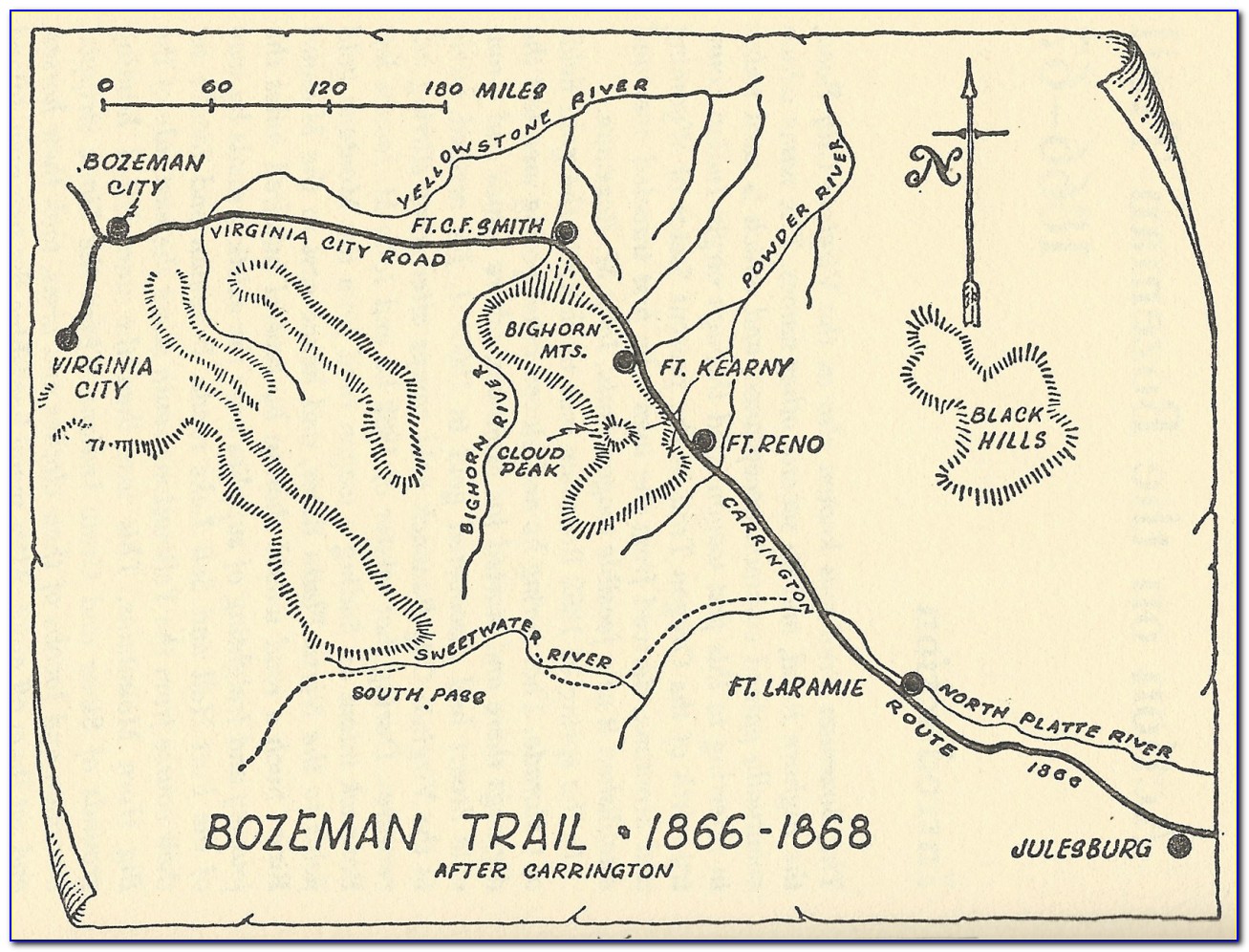 Bozeman Walking Trail Map