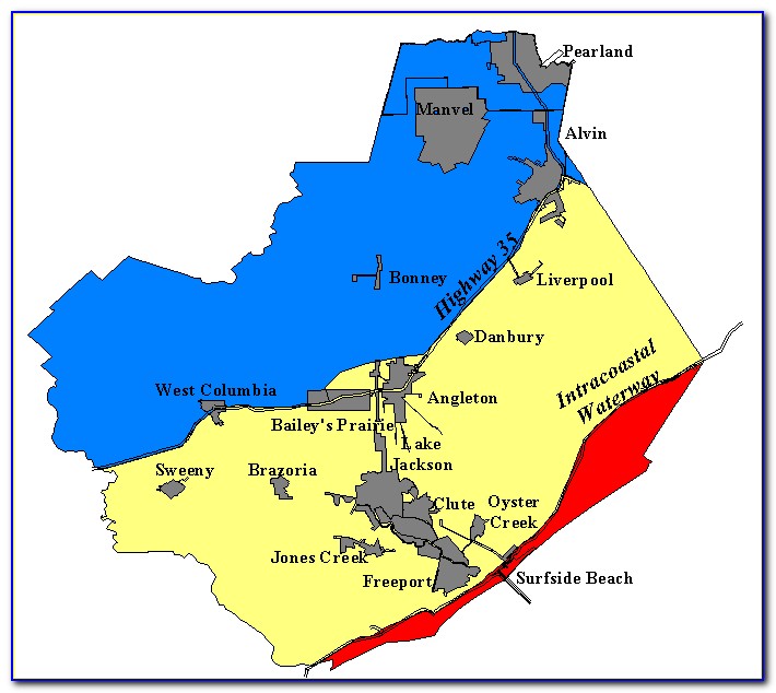 Brazoria County Map Coronavirus