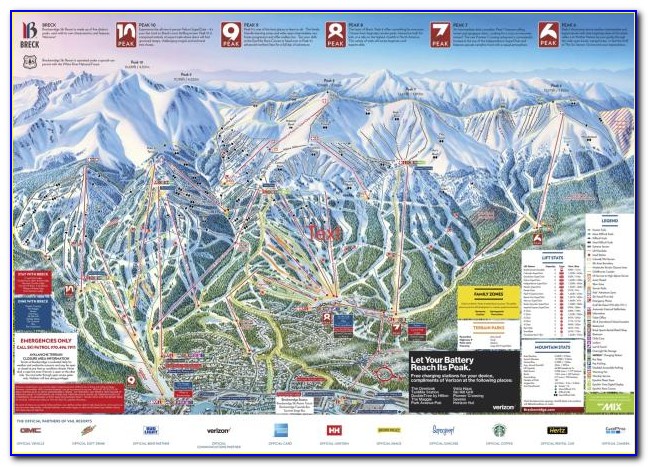 Breckenridge Ski Resort Village Map