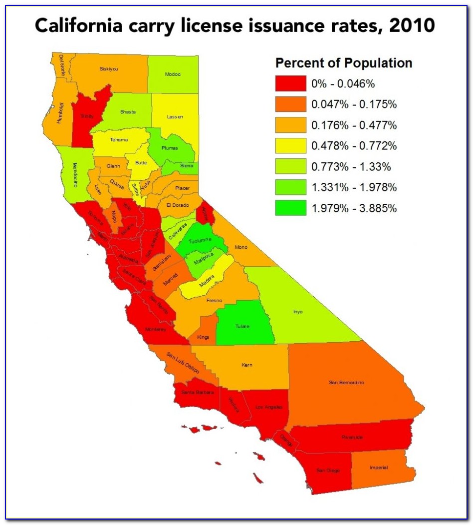 California Ccw Map 2021