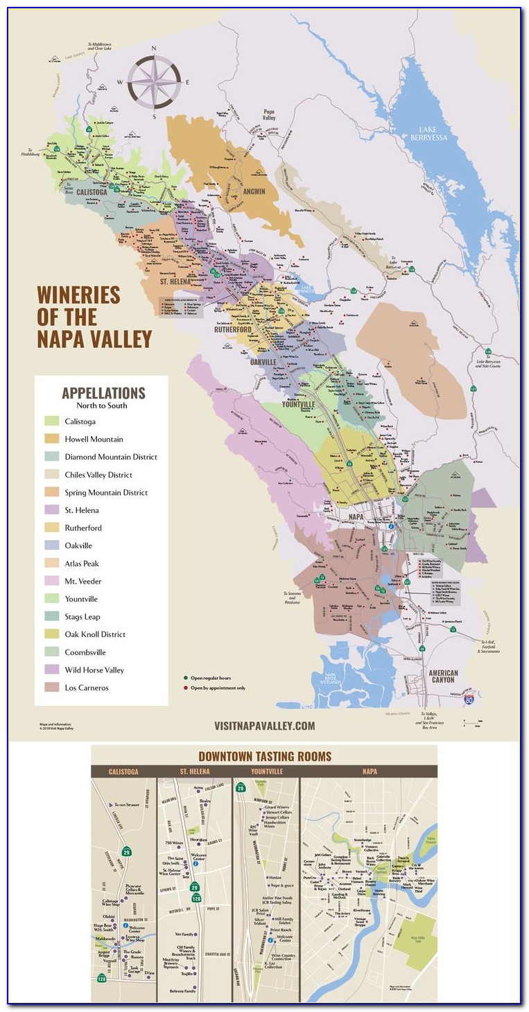 Calistoga Wine Map
