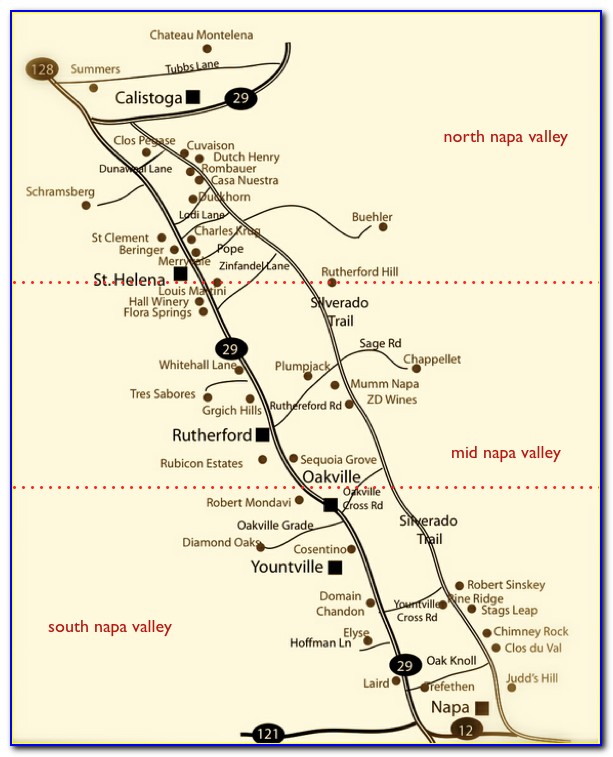 Calistoga Winery Map