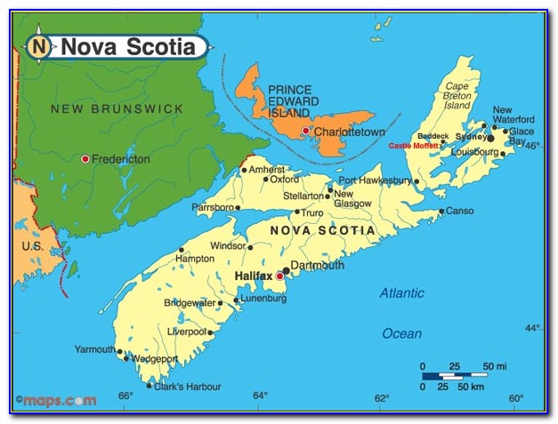 Cape Breton Island Map Outline