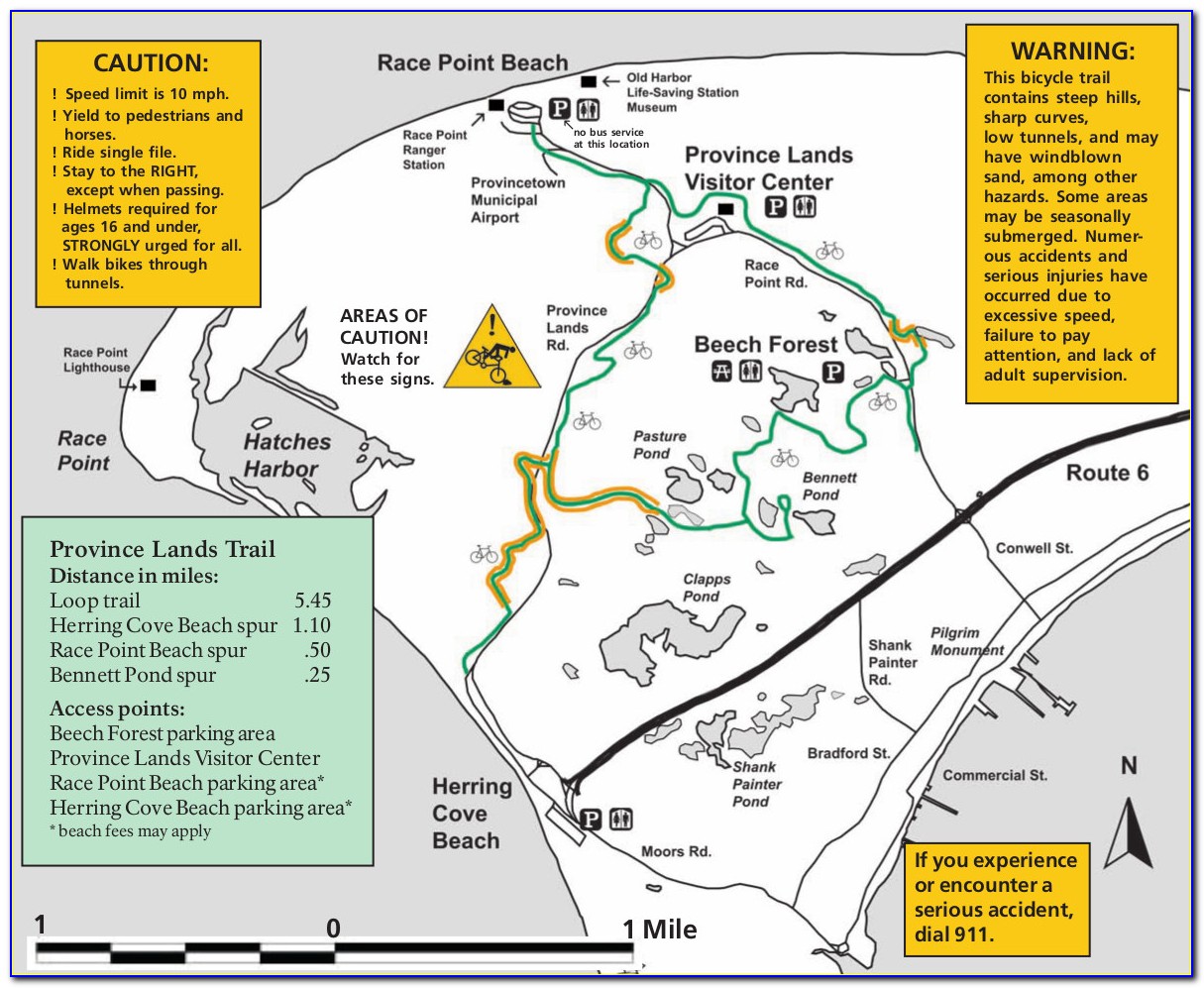 Cape Cod National Seashore Bike Map