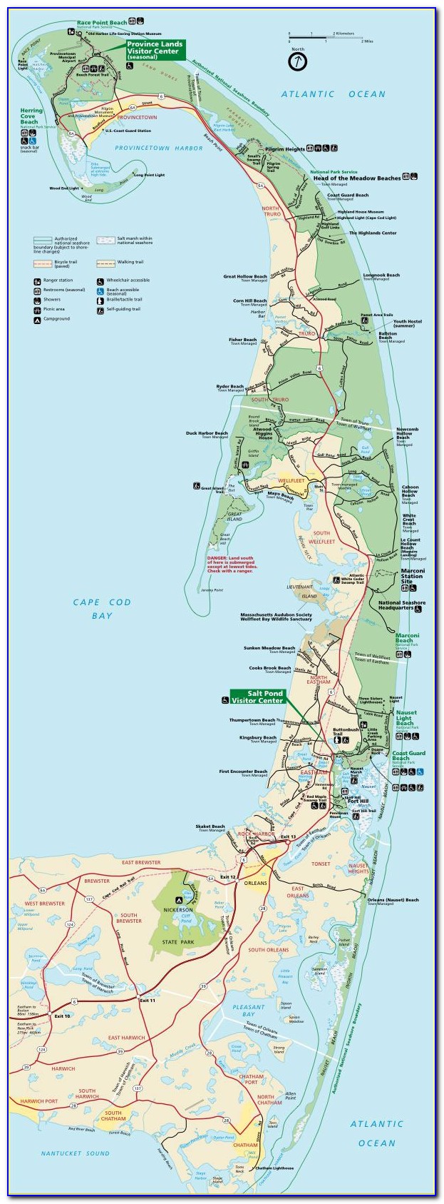 Cape Cod National Seashore Map