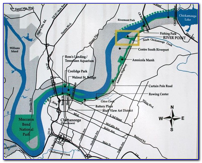 Chattanooga Riverwalk Map
