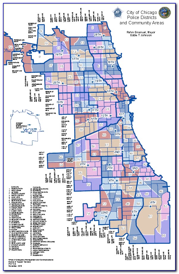 Chicago Police Districts Map 2018