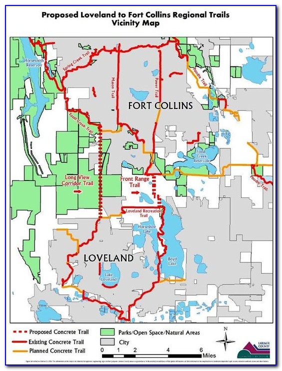 City Of Loveland Bike Trail Map