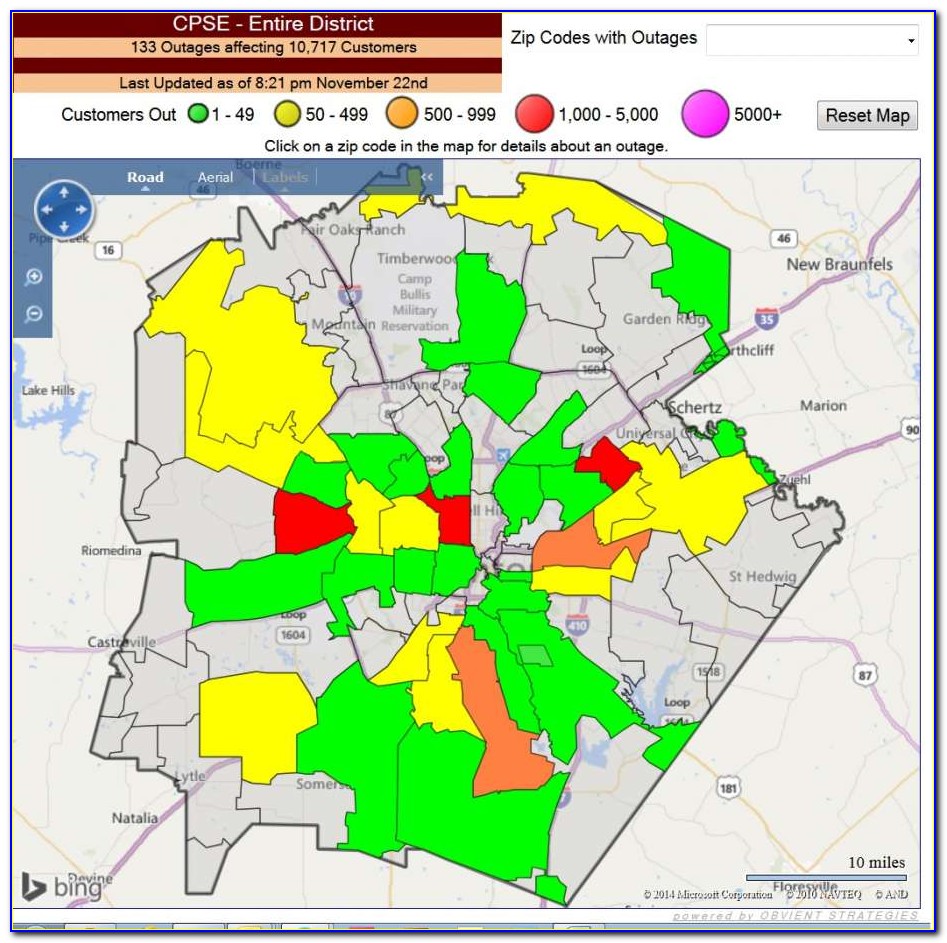 Cps Power Outage Map San Antonio