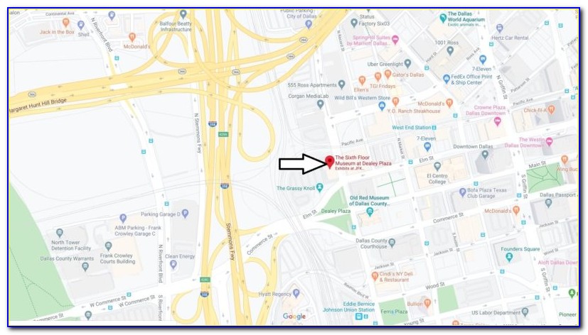 Dealey Plaza Street Map
