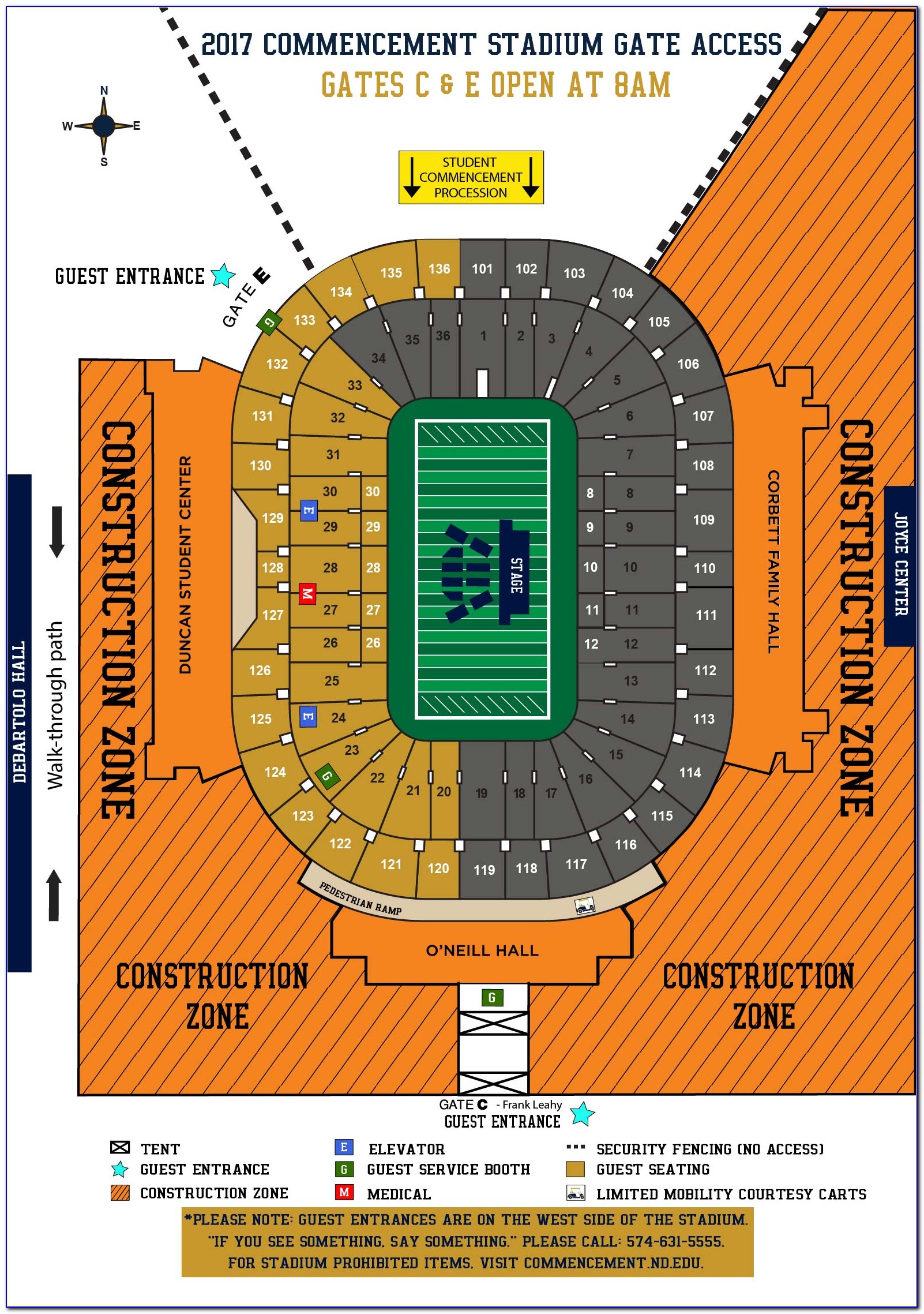 Denver Mile High Stadium Map