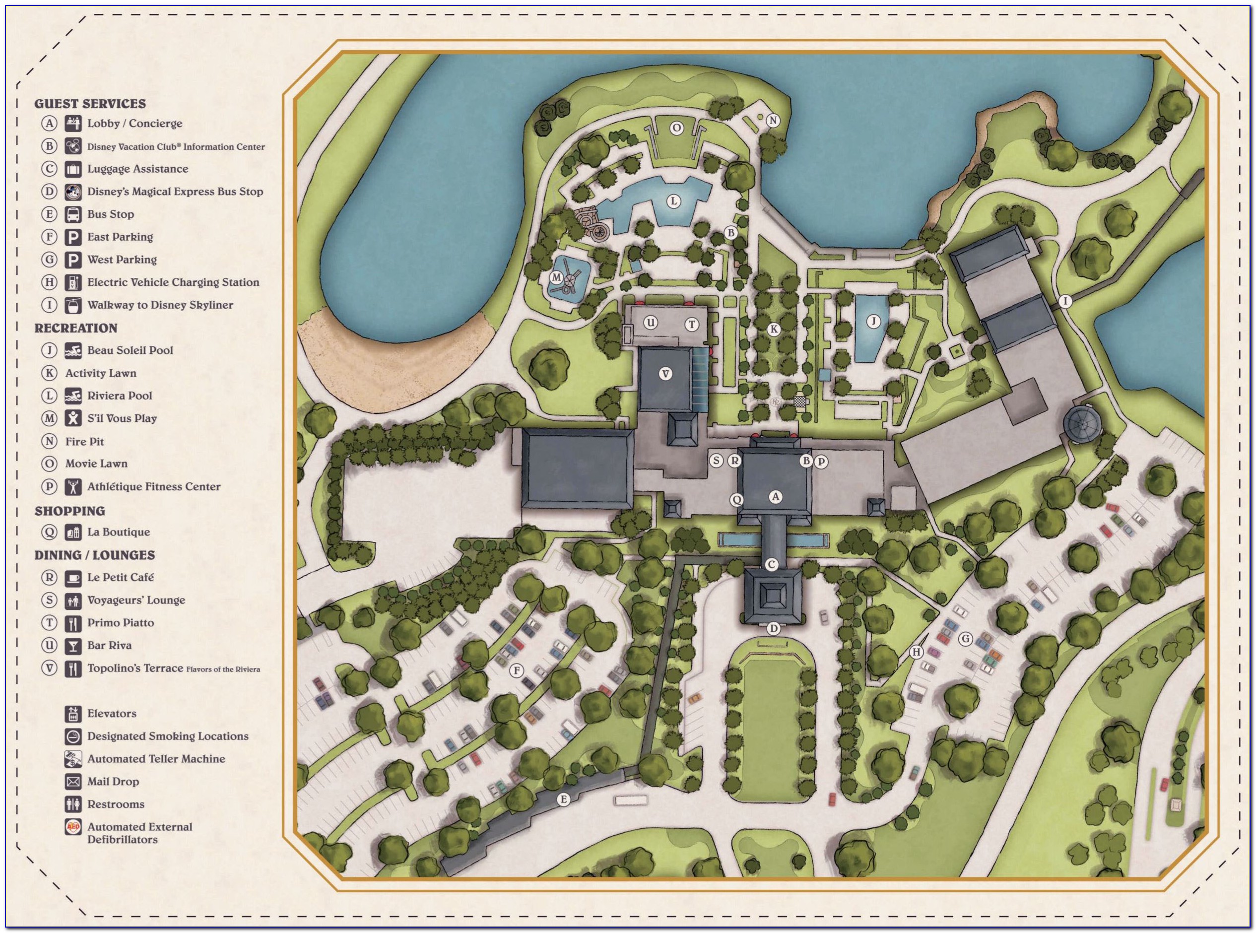 Disney Riviera Resort Map