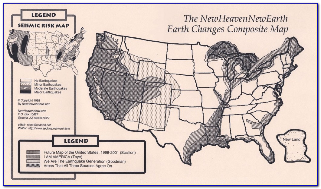 Edgar Cayce Map Of United States