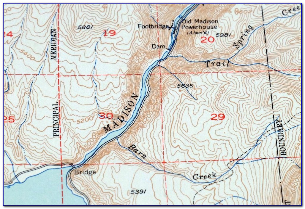 Ennis Lake Montana Depth Map