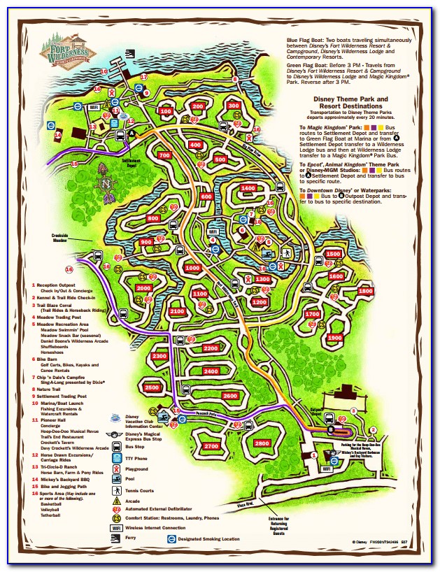 Fort Wilderness Cabins Map 2018