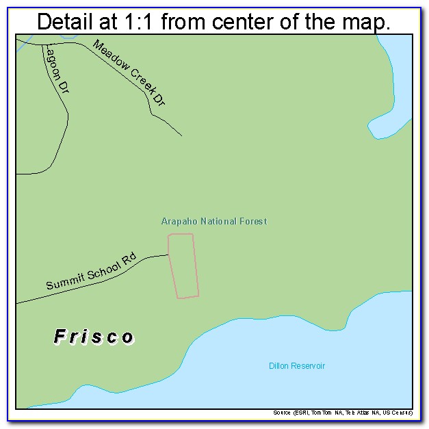 Frisco Colorado Zoning Map
