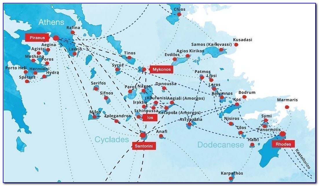 Greek Ferry Map