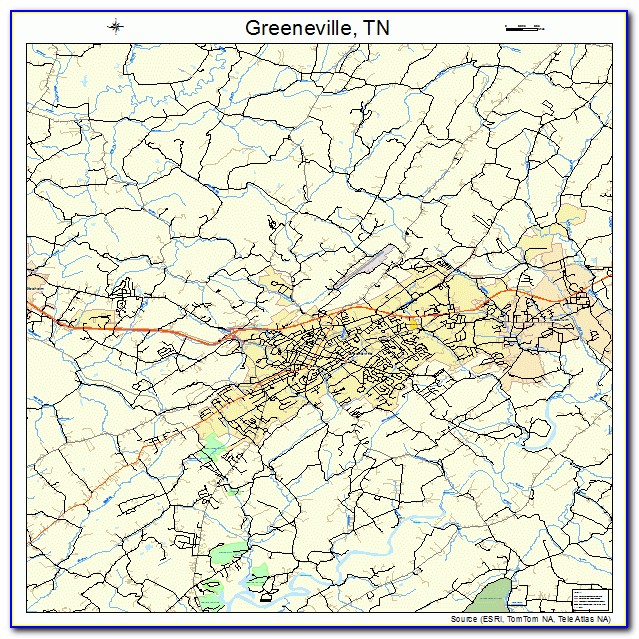 Greeneville Tennessee Map