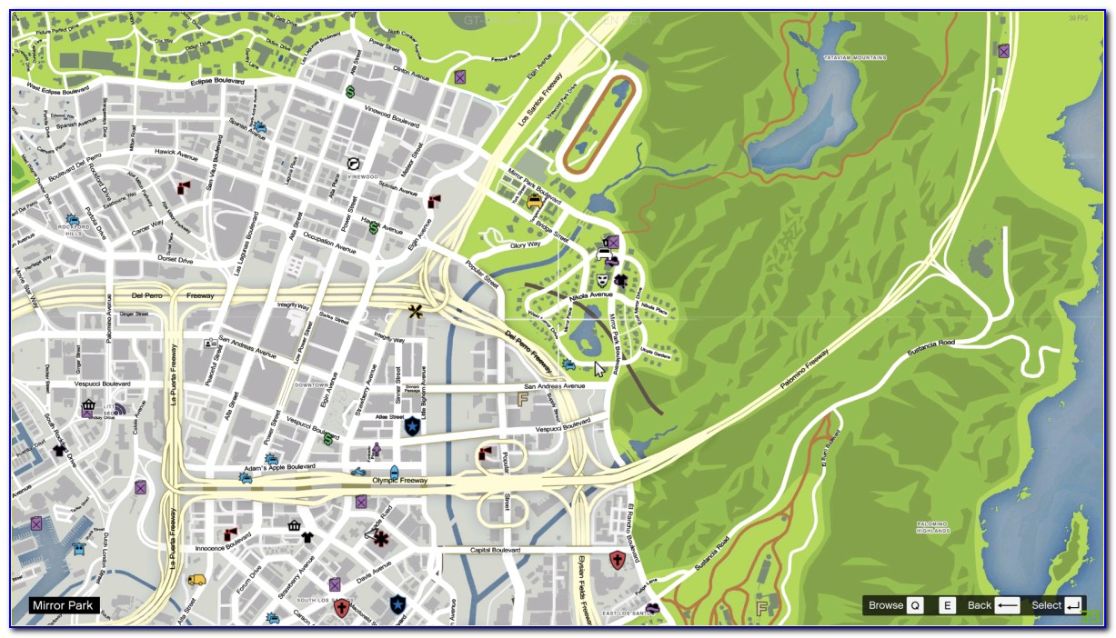 Gta 5 Map With Street Names And Postal Codes